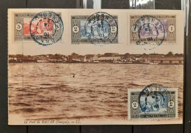Sénégal grande enveloppe 1er jour foire de Dakar sur feuille d' OR 1974