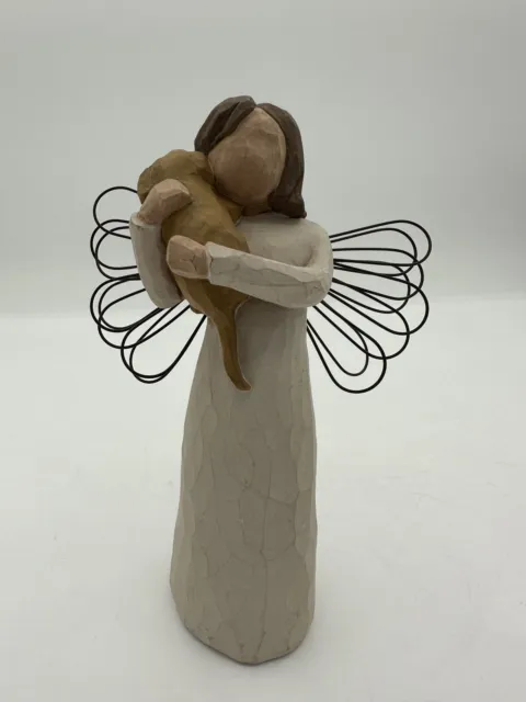Willow Tree® Angel of Friendship Animal Lover Figurine, New Without Box