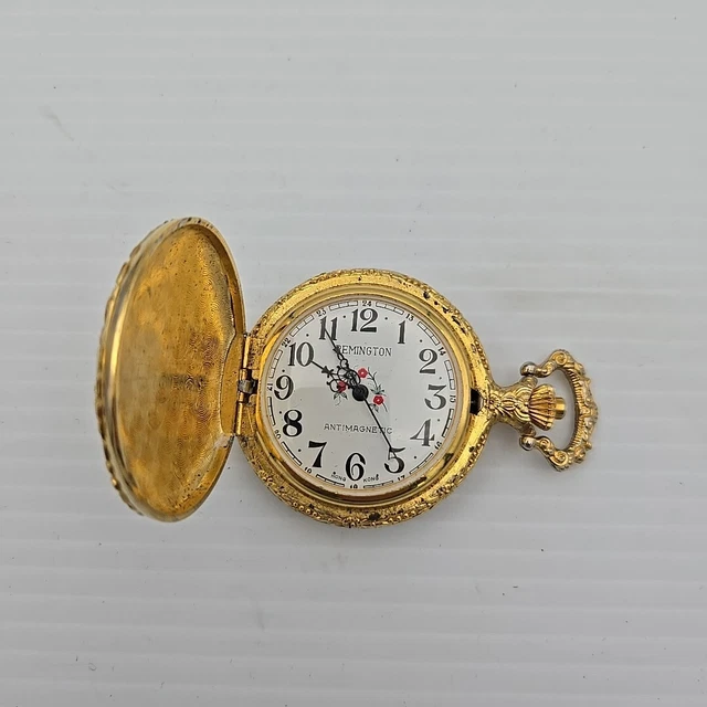Remington quartzarama pocket watch sales