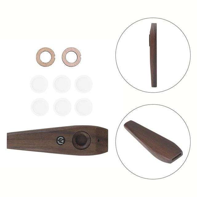 FLAUTO BOCCA ARMONICA in legno Kazoo perfetto per appassionati di