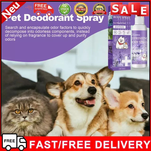 50ml Pet Deodorant Spray Pet Supplies Feces Cleaning Deodorant for Smelly Dogs