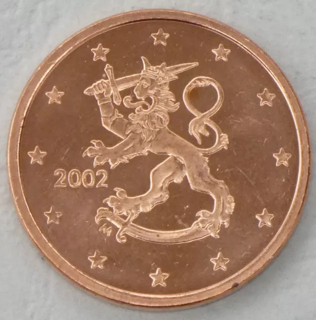 5 Euro Cent Kursmünze Finnland 2002 unz.