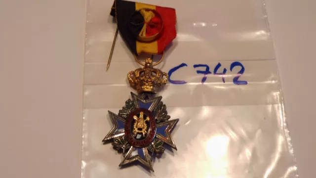 Orden Belgien Kreuz für Gegenseitige Hilfe (c742)