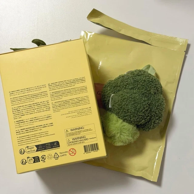 Monster 3 GENTLE MONSTER VEGGIE Collection BROCO Brocoli Peluche Porte-clés Sac ...