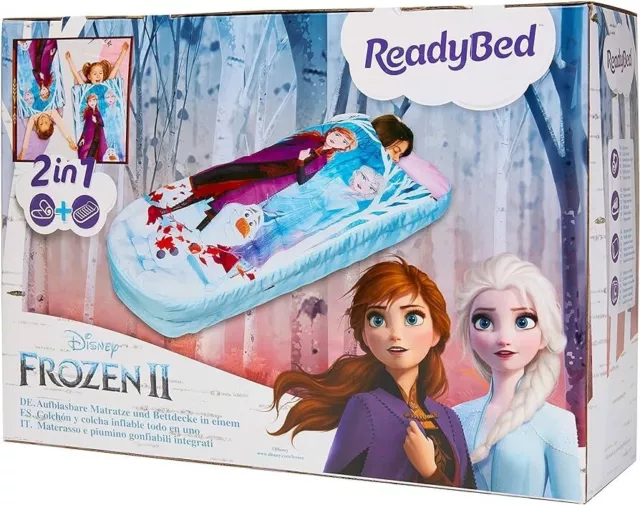 DISNEY FROZEN Junior ReadyBed - 2 in 1 Kids Sleeping Inflatable Air Bed Boxed