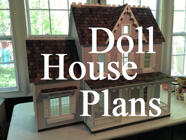 Learn how to Build a Doll House Plans Crafts Toys Furniture on CD or Flash Drive