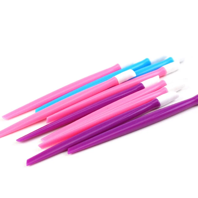 48 pz bastoncini di plastica per cuticole strumento goffratura unghie spingitore pelle morta