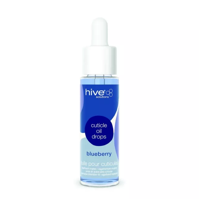 Hive Nail Cuticle Oil Drops Blueberry Vitamin E Manicure Care Treatment 30ml