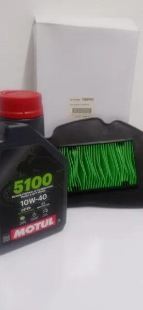 kit tagliando honda cpx 125 2010-2011-2012 filtro aria olio motul 5100 10w40