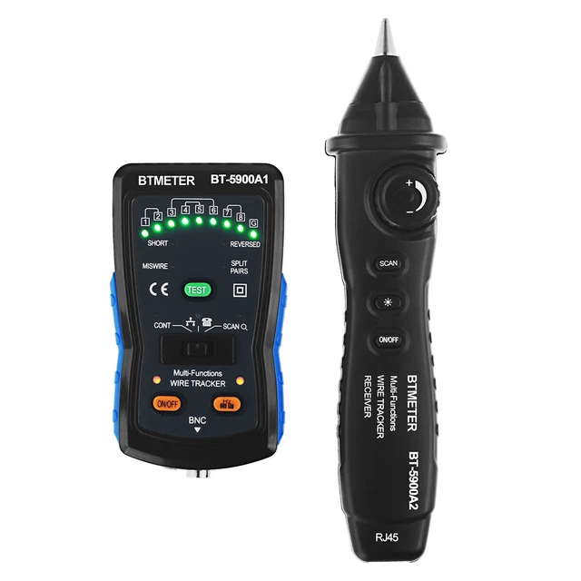 Wire Tracker Network Cable Finder Tester Kit RJ45 RJ11 Telephone Cable AP-5900A