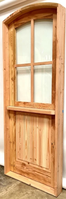 Rustic reclaimed solid lumber Dutch top door perfect wine room castle storybook 3