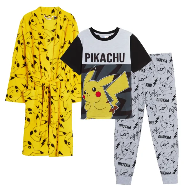 Pigiami Pokemon Ragazzi + Costume da Bagno Pikachu Set Costume Da Notte Pigiami