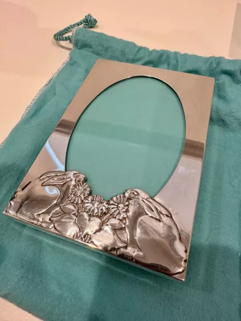 Tiffany & Co Sterling Silver Bunny Picture Frame