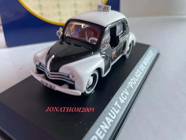 CIJ France 1:43 – Renault Dauphine Police Noir (Modèle De Collection Peu Courant)