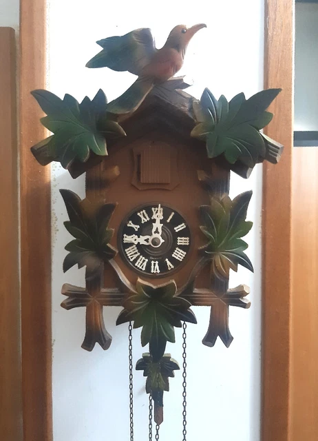 CUCU' VINTAGE orologio meccanico a pendolo foresta nera  WORK e COMPLETO!