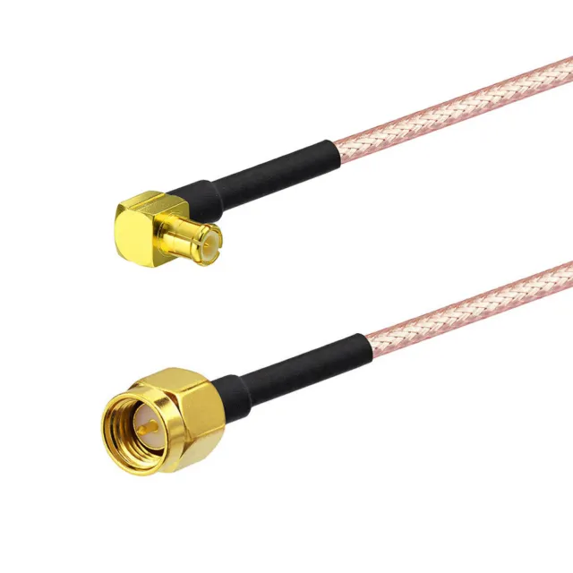 SMA Male to MCX Plug Right Angle Connector RG316 Coax Coaxial Pigtail Cable 30cm