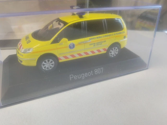 Peugeot 807 SAMU 10 – Centre Hospitalier Troyes 2013 – Norev 1/43 – Collection