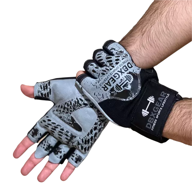 Weight Lifting Gym Gloves Training Workout Fitness Heavy Grip Wrist Support