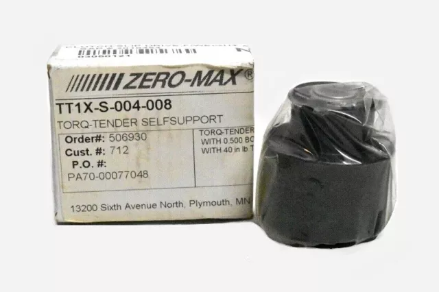 Zero-Max Tt1X-S-004-008 Coupling Torq-Tender Selfsupport With 0.500 Bore