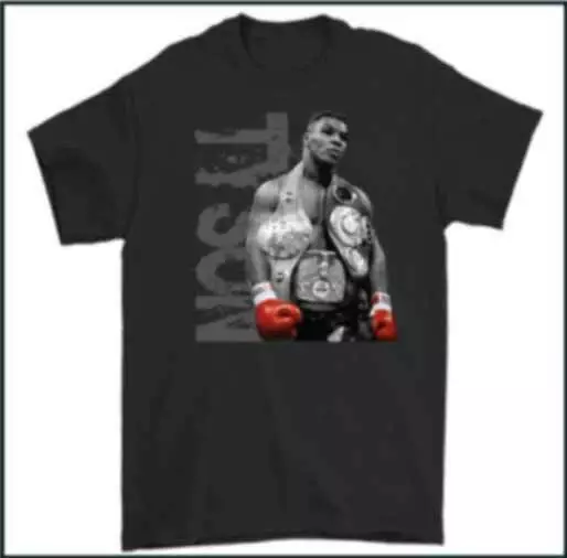 MIKE TYSON T-SHIRT, Mens Boxing Tee Training Top Iron Boxer MMA Catskill