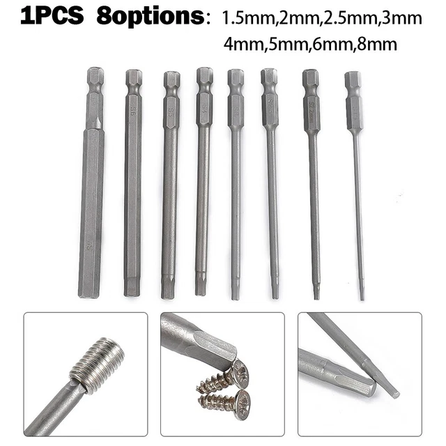 Set cacciavite esadecimale robusto, lunghezza 100 mm per un funzionamento comodo