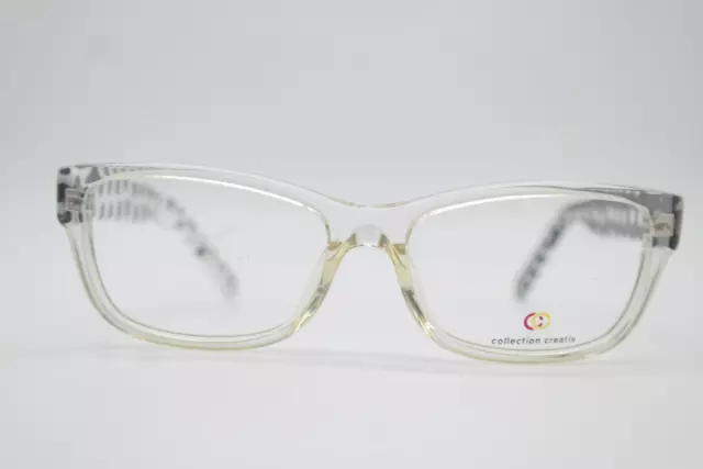 Lunettes Collection Creativ 2167 Transparent Noir Blanc Ovale Monture Neuf