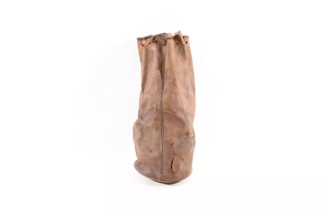 Antiguo Bolsa Piel ¡Monedero Vintage Decoración