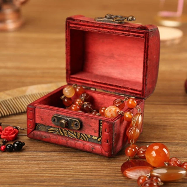 Handgefertigte Holzschmuckbox ideal für Ihre Ohrringe Armbänder und Ringe