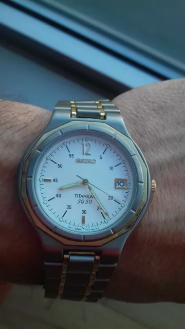 Seiko titanium sq 50 cheap