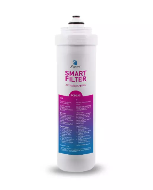 Filtro carbon activo granulado Swan SMART 7570 Litros elimina cloro e impurezas