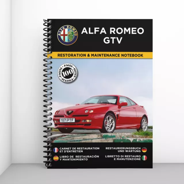 ALFA ROMEO GTV (916) : Carnet de Restauration & d'Entretien - PORT OFFERT