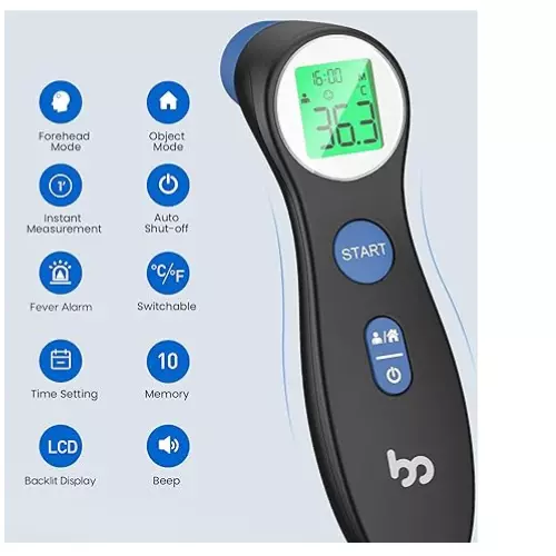 NEU Fieberthermometer Babys Kinder Erwachsene Fieberalarm genauer Ablesung Akku