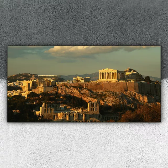 Gebäude Athen Tempel 100x50 Leinwandbilder Canvas XXL Großbild Deko