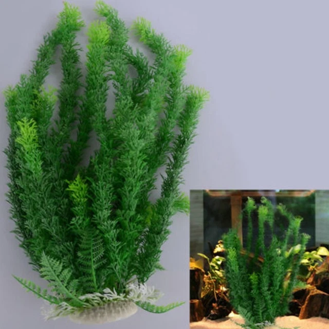 46cm Sicuro Pianta Velluto Erba Artificiale Plastica Ornamento Acquario Durevole
