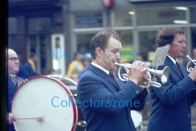 35mm Slide 1970's Doncaster Miners Rally Parade brass Band  Slide 7