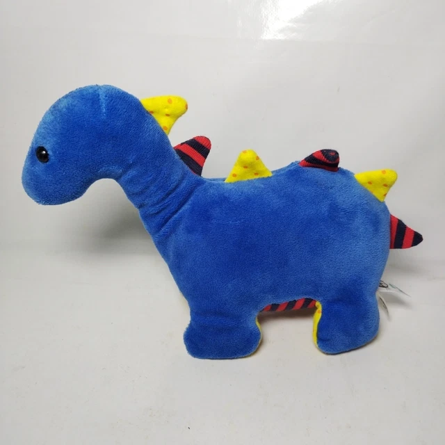 LITTLE JELLYCAT DINKY Blue Dino Rattle Baby Soft Toy J2082 Plush little-jellycat-dinky-blue-dino-rattle-baby-soft-toy-j2082-plush
