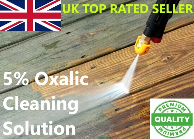 Oxalic Solution Deck Hull GRP Cleaner Wood Bleach Stain Remover 50ml-5L Free P&P