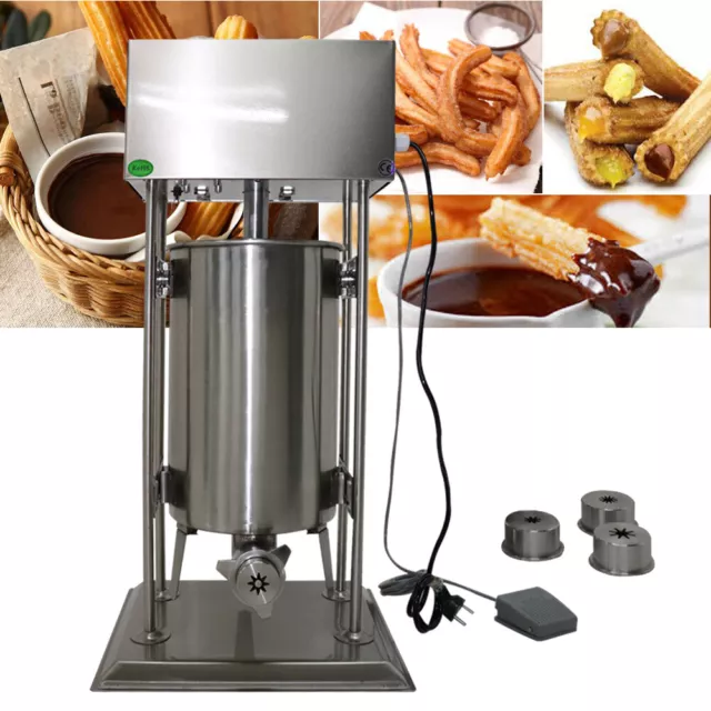 Commerial Spanish Churro Machine Churros Maker  Stainless Steel with 4 Nozzles