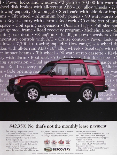 1997 LAND ROVER DISCOVERY Lot of (3) Genuine Vintage Ads ~ FREE SHIPPING!