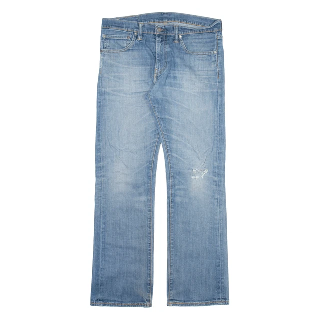 LEVI S 527 JEANS Distressed Mens Blue Slim Bootcut W34 L32 23.99 PicClick UK