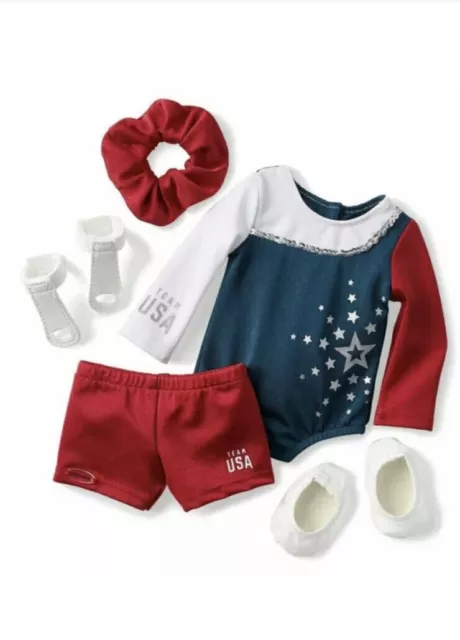 American Girl Team USA Olympics Gymnastics Outfit Complete set