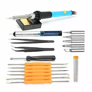 DANIU Professional 110V 60W US Plug Adjustable Temperature Welding Soldering Kit