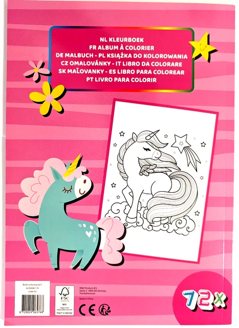 Alligator Books Einhörner Malbuch Blau – Magische Malvorlagen Für Kinder, Ideal Als Geschenk