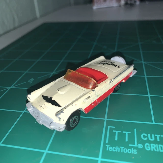 Matchbox Mb42 Cream/Red 1957 Ford Thunderbird Convertible Nos Vintage 1982