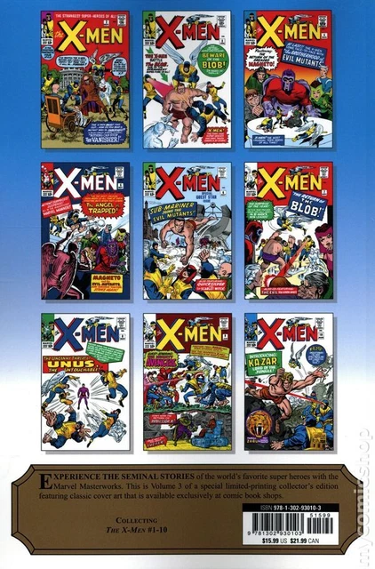 Mighty Marvel Masterworks The X-Men TPB 1B-1ST NM 2021 Stock Image 2