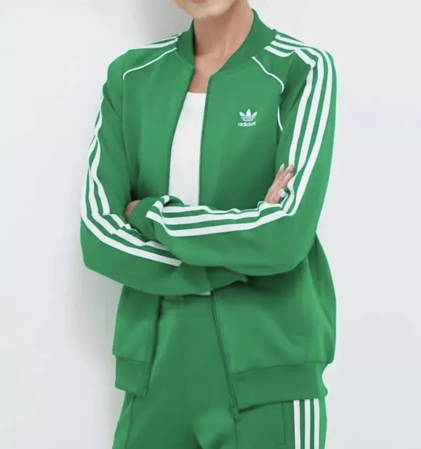 Adidas Adicolor giacca da pista donna trifoglio top cerniera piccola