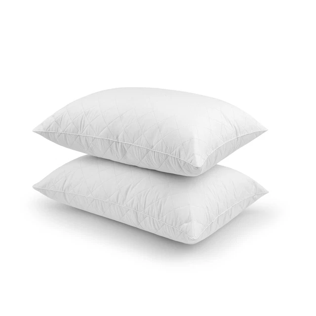 Memory Foam Premium Soft Cluster Sleeping Bed Pillow Ultra Luxurious 2 Pack