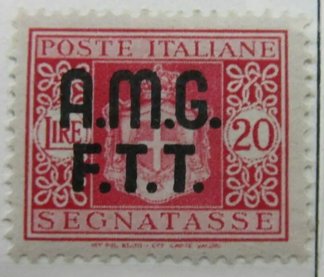 Italy Anglo-American Administration Trieste Postage Due 1947 20L MH* A16P8F613