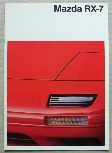 MAZDA RX-7 Car Sales Brochure 1989-90 GERMAN TEXT