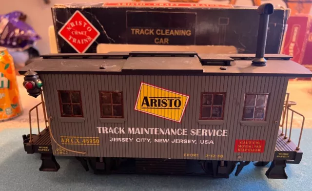 Aristo Craft G Scale Aristo LInes Bobber Track Cleaner Caboose Aristo Craft G Scale Aristo LInes Bobber Track Cleaner Caboose